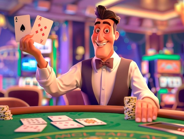 Meja Free Bet Blackjack dengan dealer profesional di studio naga2000
